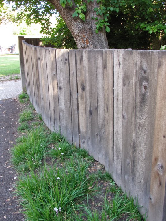 rustic horizontal wood fence