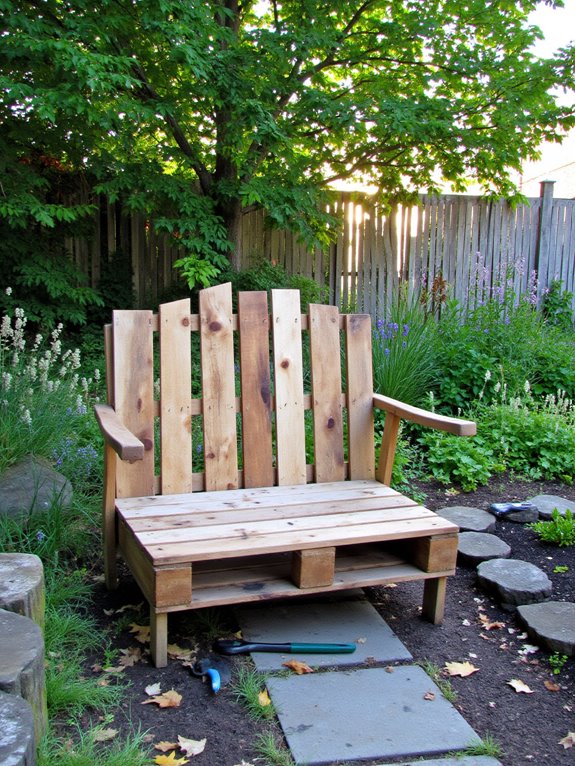 rustic pallet bench instructions