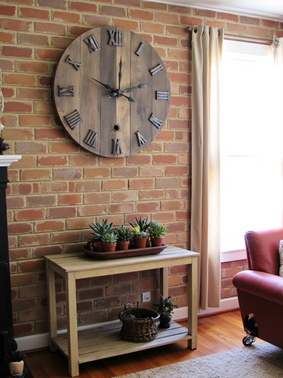 rustic pallet clock project