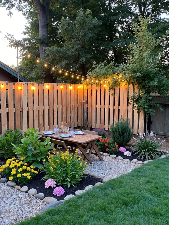 rustic pallet fence gatherings