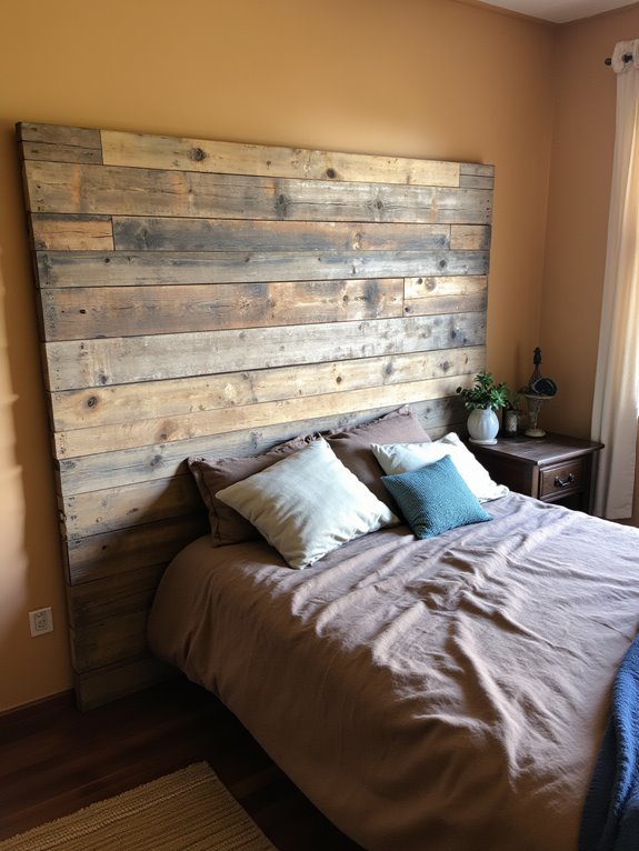 rustic pallet headboard project