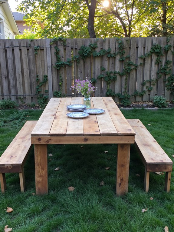 rustic pallet picnic table