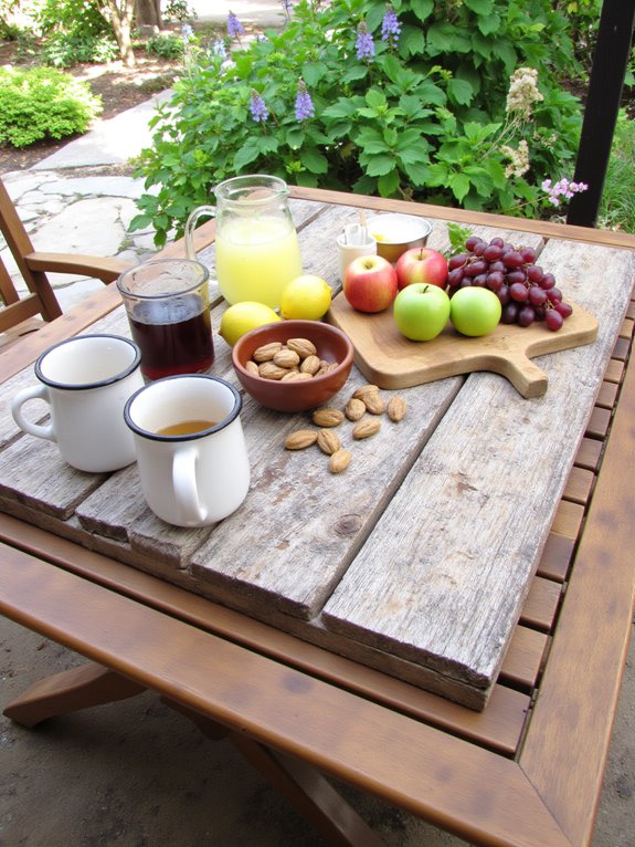 rustic pallet serving tray