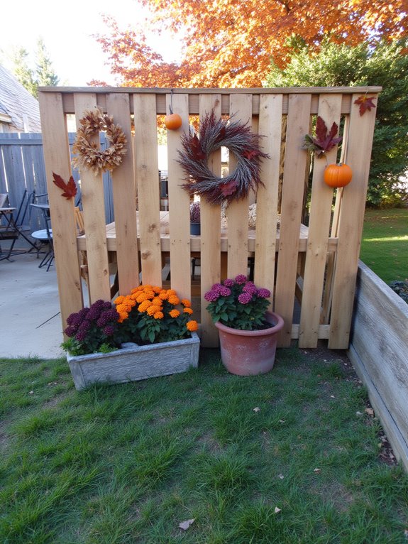 seasonal fence decor ideas