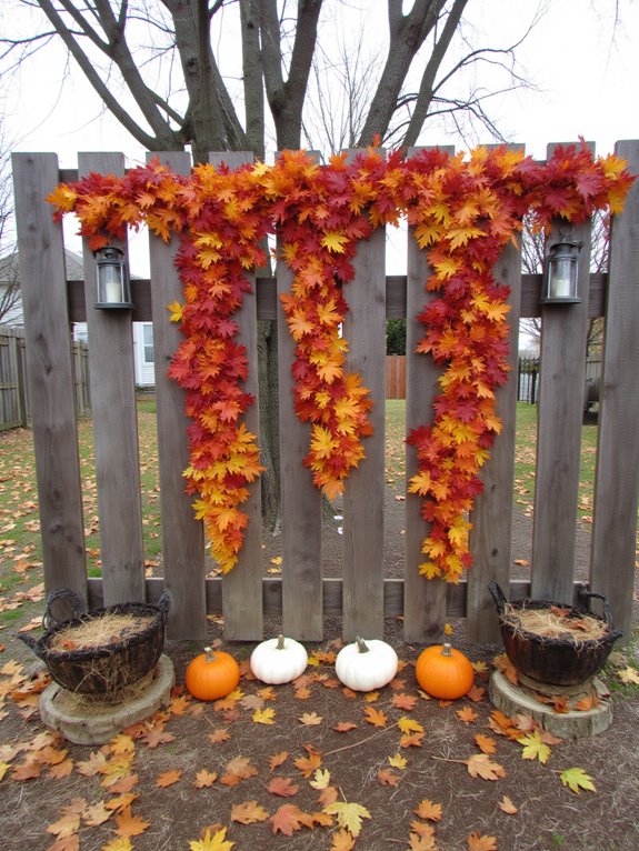 seasonal pallet fence decor
