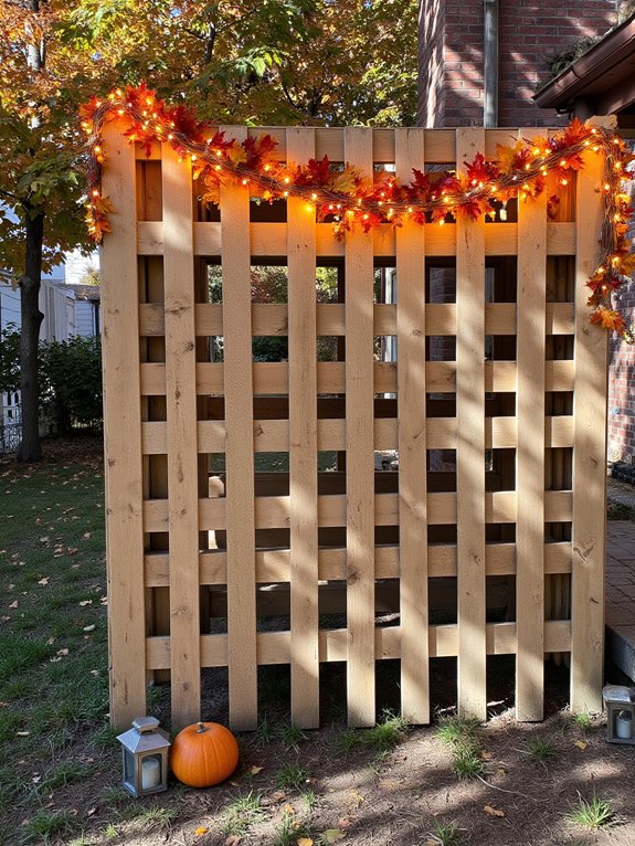 seasonal pallet fence decorations