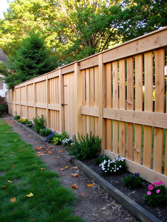semi transparent wood fence design
