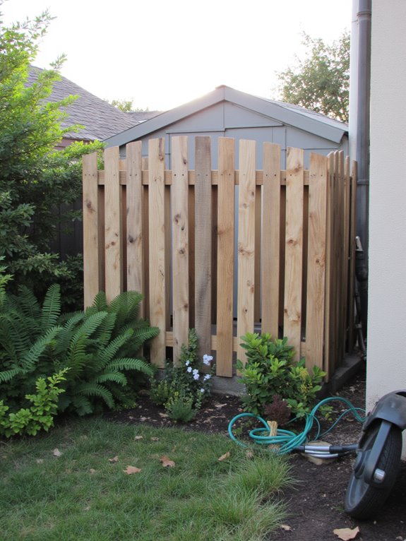 simple pallet fence design