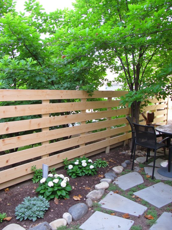 sleek minimalist pallet fences