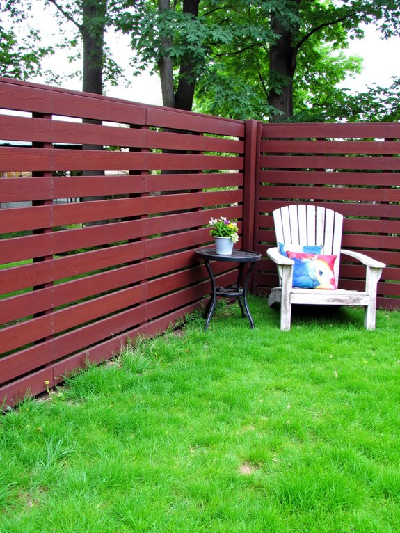 sleek minimalist pallet fencing