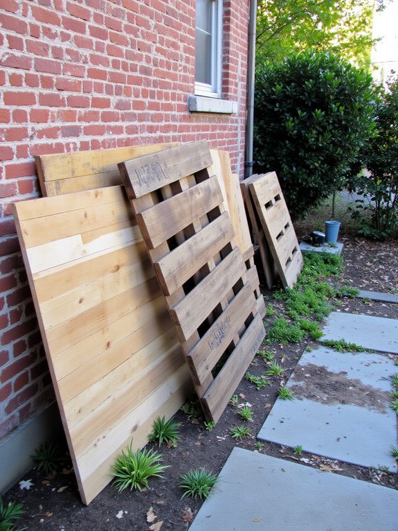 sourcing and preparing pallets
