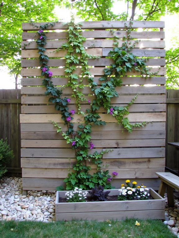 space saving decorative fencing solution