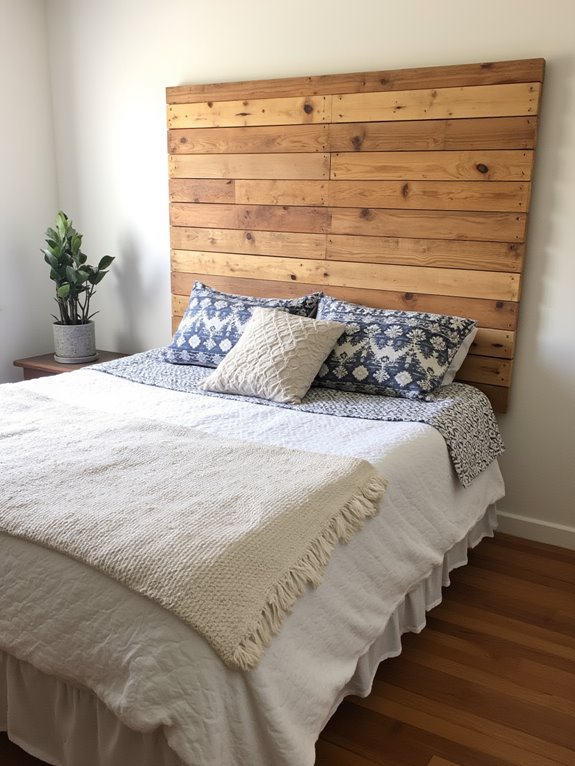 stylish budget friendly pallet headboard