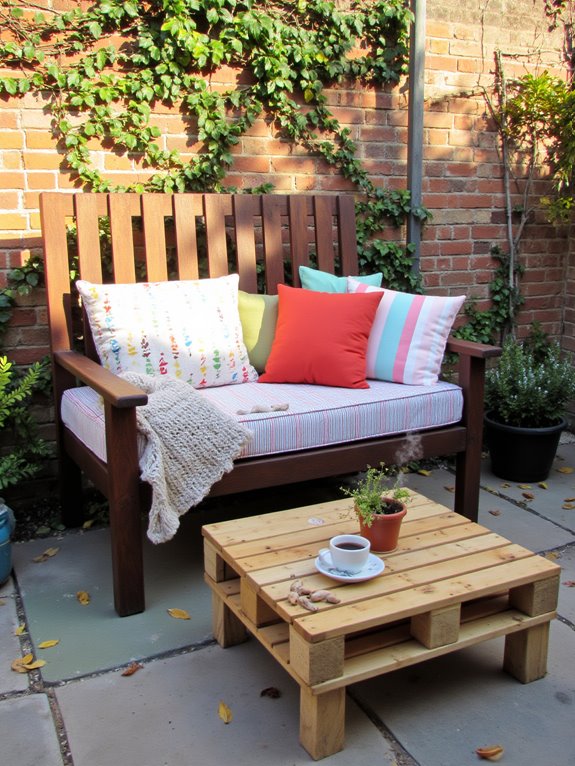 stylish pallet bench creation