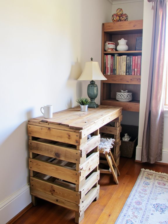 stylish pallet desk creation