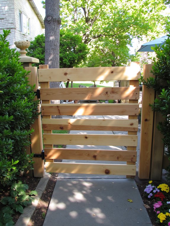 stylish pallet fence gate