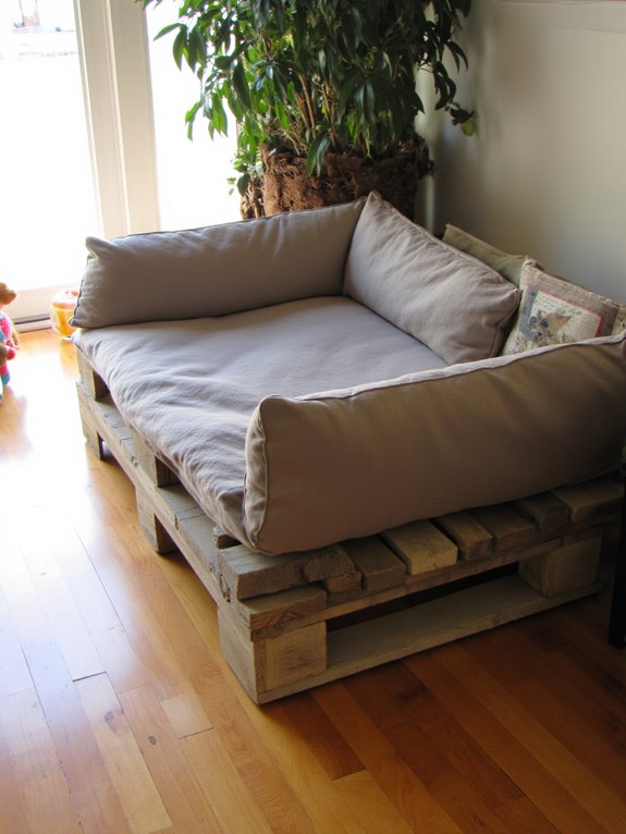 stylish pallet pet bed