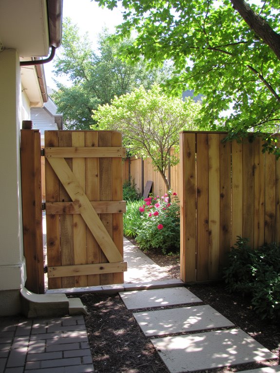 stylish personalized outdoor gates