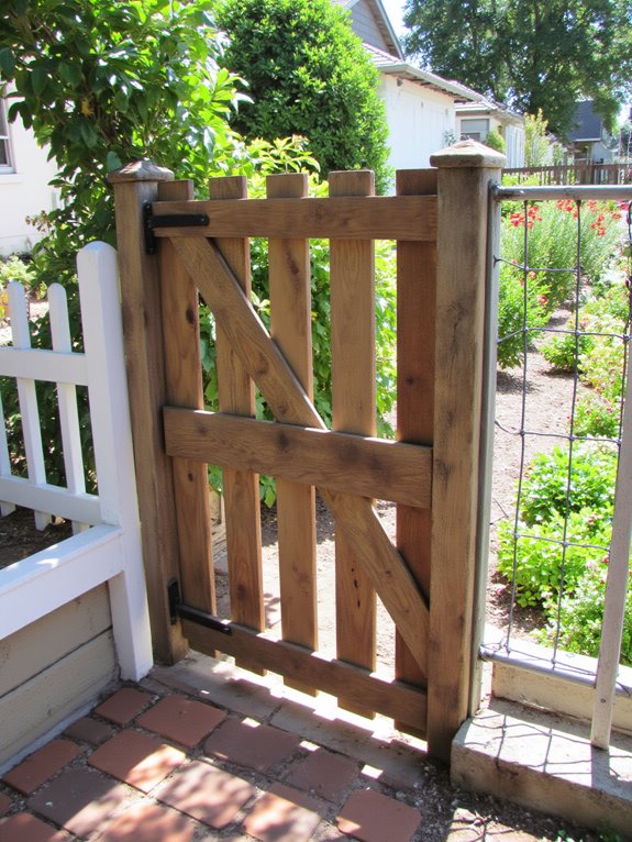 stylish rustic pallet gates