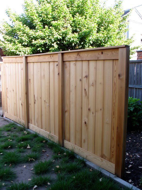 tall pallet fences provide privacy
