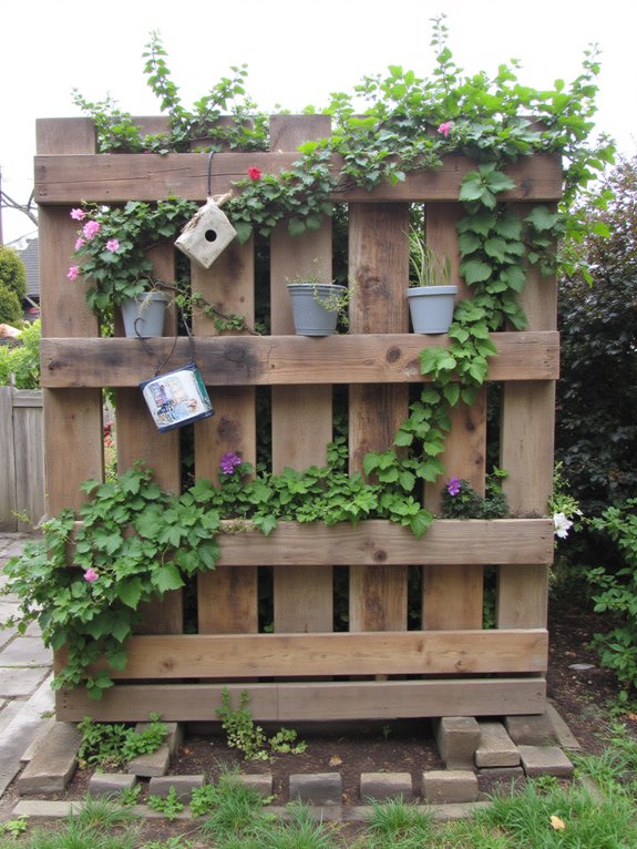 upcycled features for fences