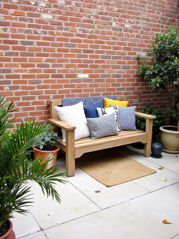 versatile outdoor pallet bench