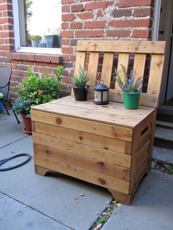 versatile pallet storage chest