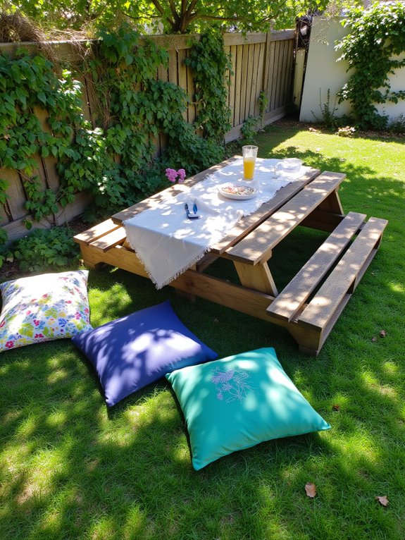 versatile rustic picnic table