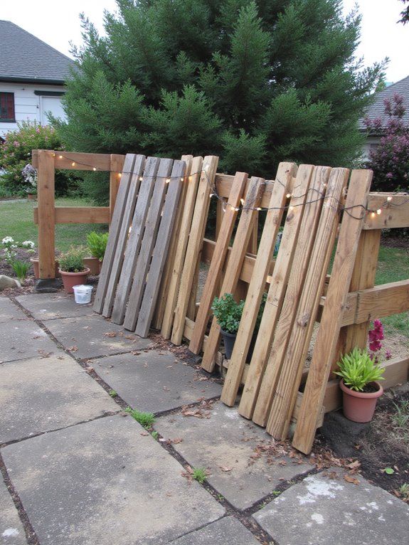 versatile temporary pallet fencing