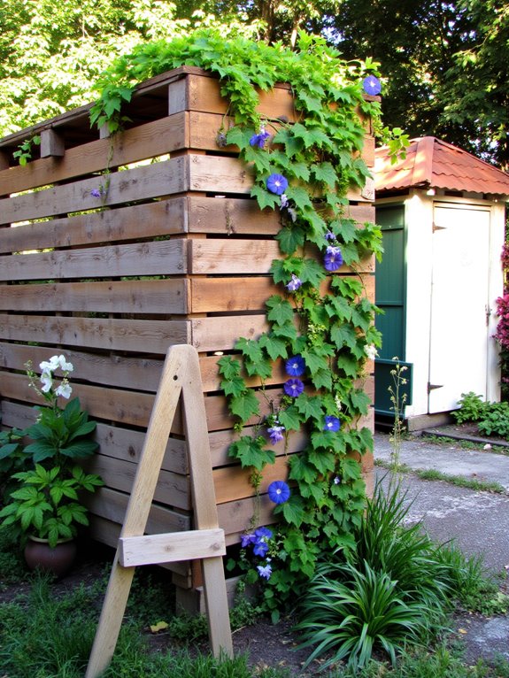 vertical gardening with pallets