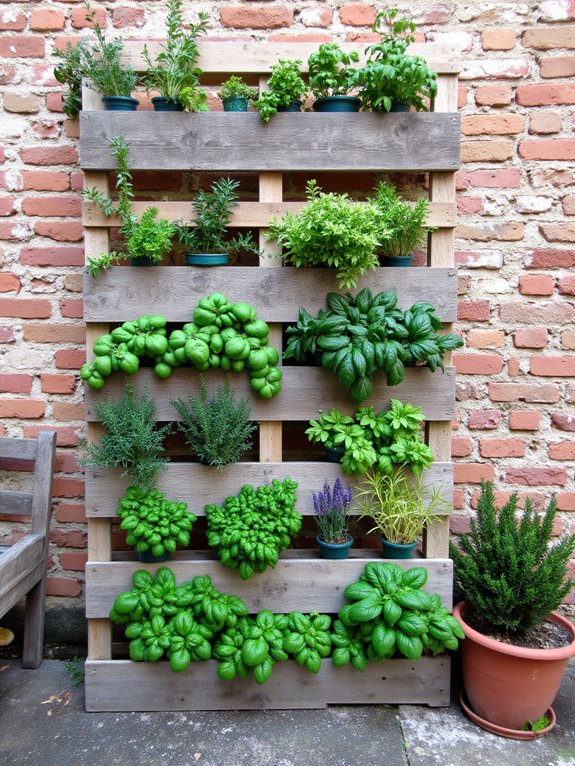 vertical herb garden creation