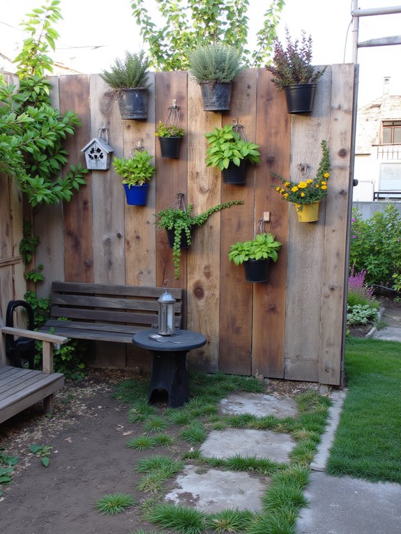 vertical pallet fence charm