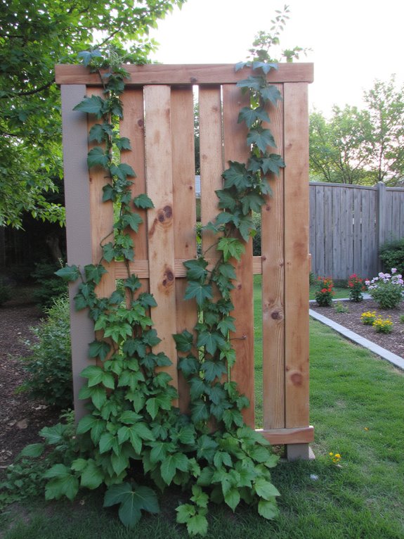 vertical pallet fence creativity