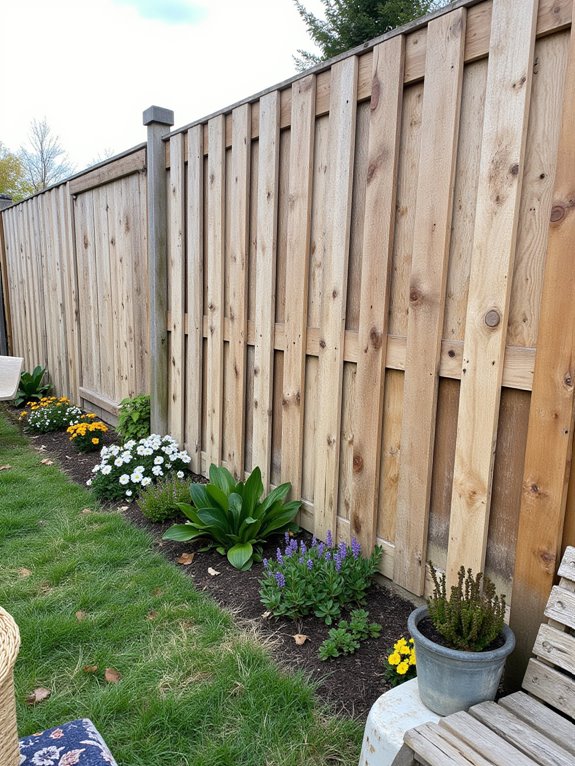 wood pallet fence maintenance
