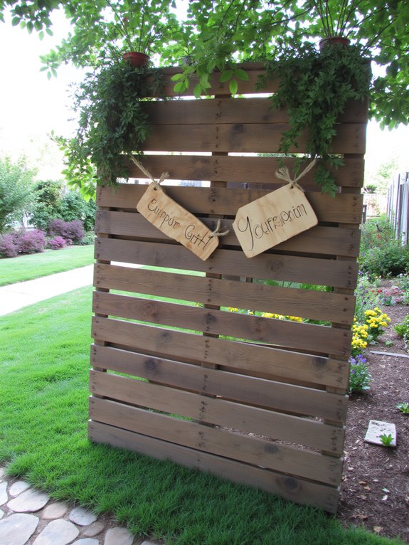 attention grabbing pallet backdrops