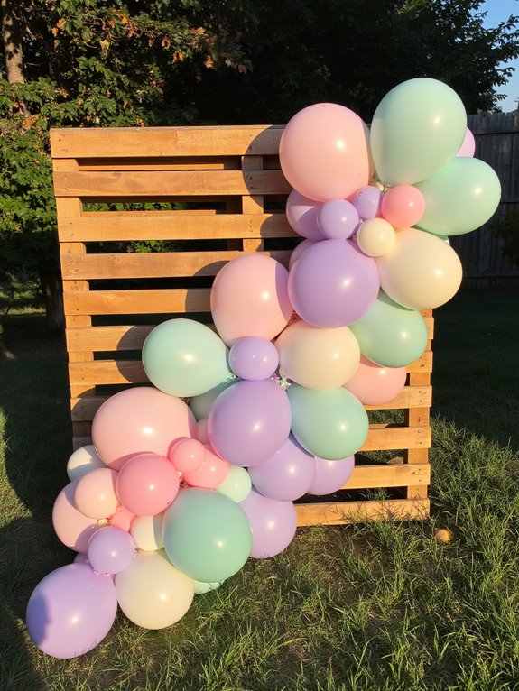 balloon backdrop photo booth