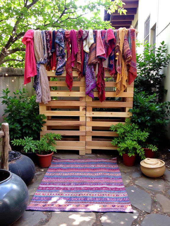 bohemian pallet backdrop creation