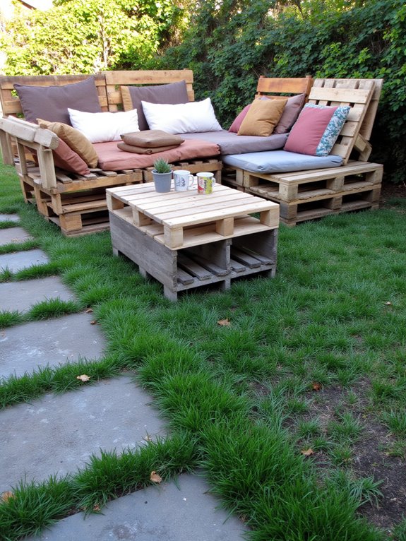budget friendly pallet furniture creation