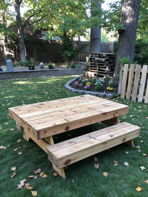 build a charming picnic table