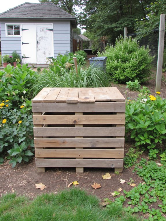 build a pallet compost bin