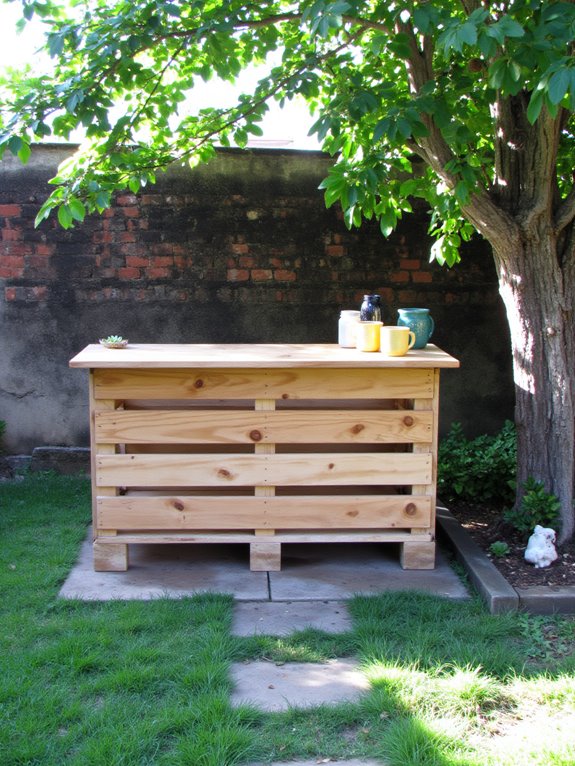 build a portable pallet bar