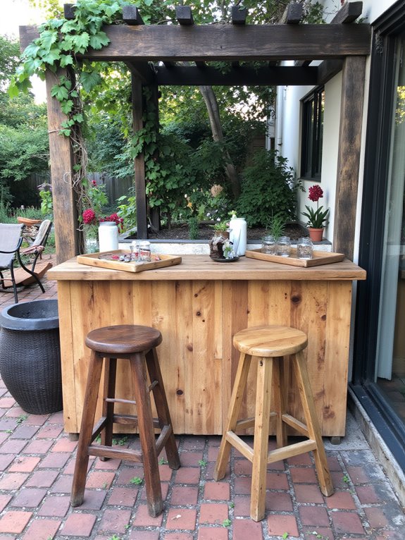 build durable outdoor bar