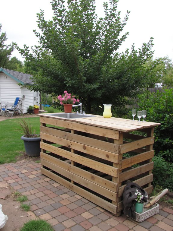built in sink convenience