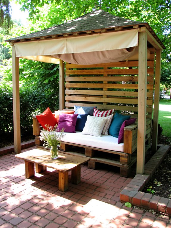 canopy adds comfort and style