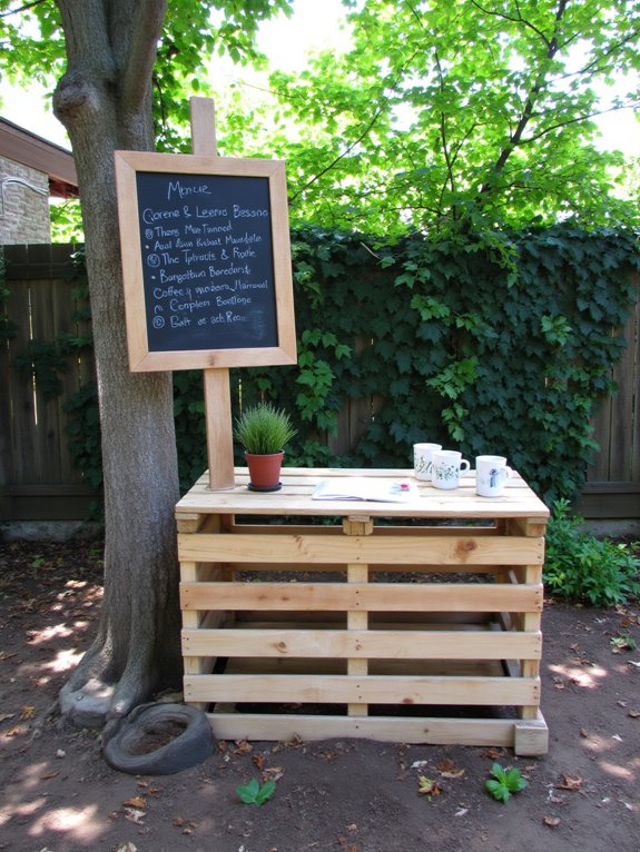 chalkboard menu for coffee