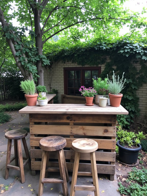 charming functional rustic bar