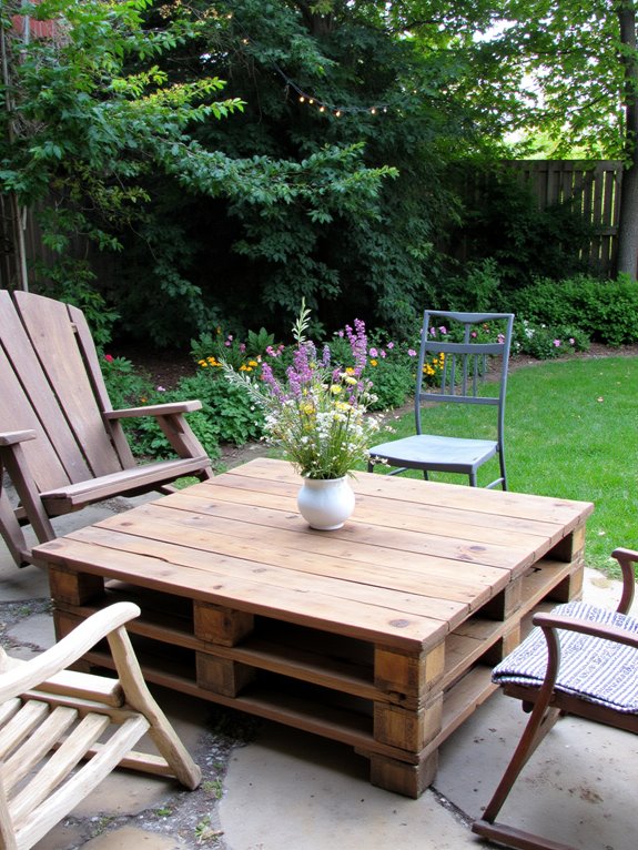 charming pallet coffee table