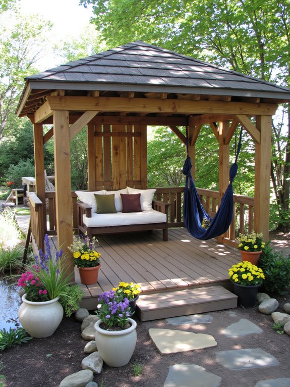 charming rustic garden retreat