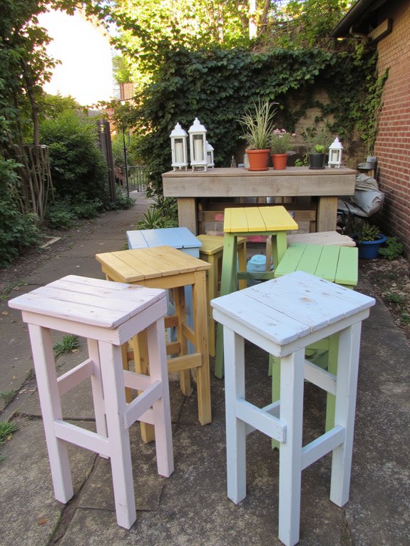 chic rustic bar stools