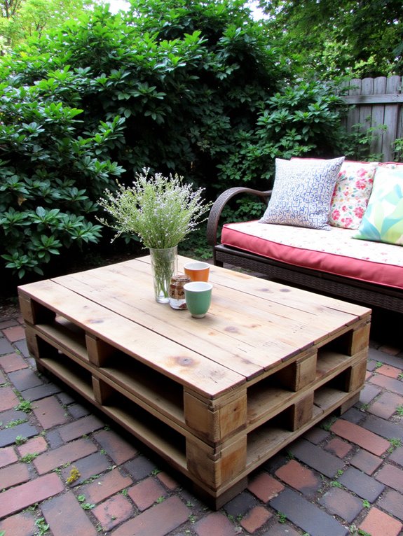 chic rustic outdoor centerpiece